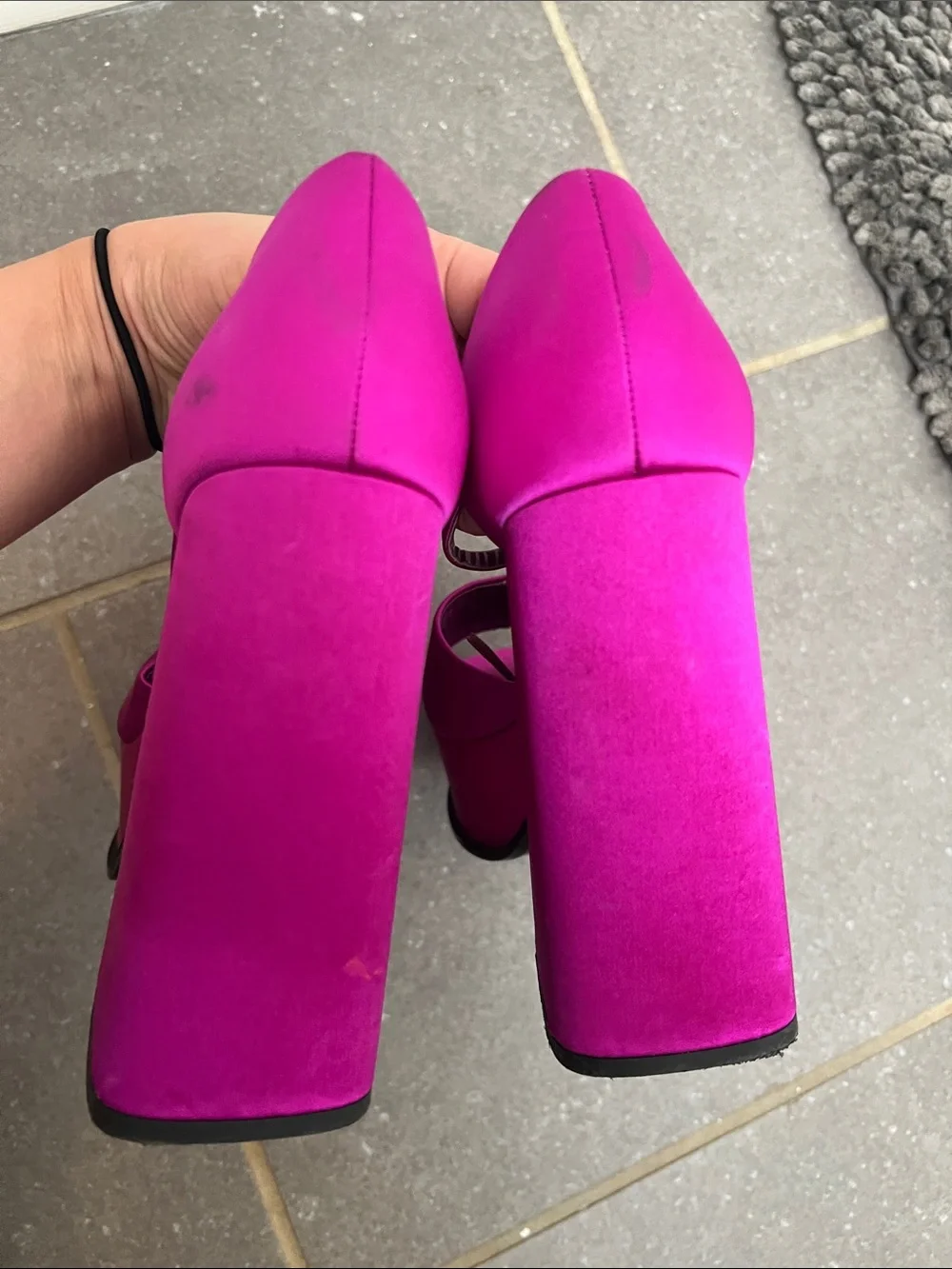 Zara fuchsia satin